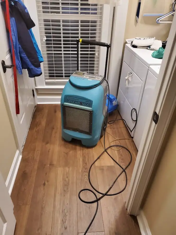 Commercial dehumidifier deployed for Flood Damage Cleanup in West Memphis