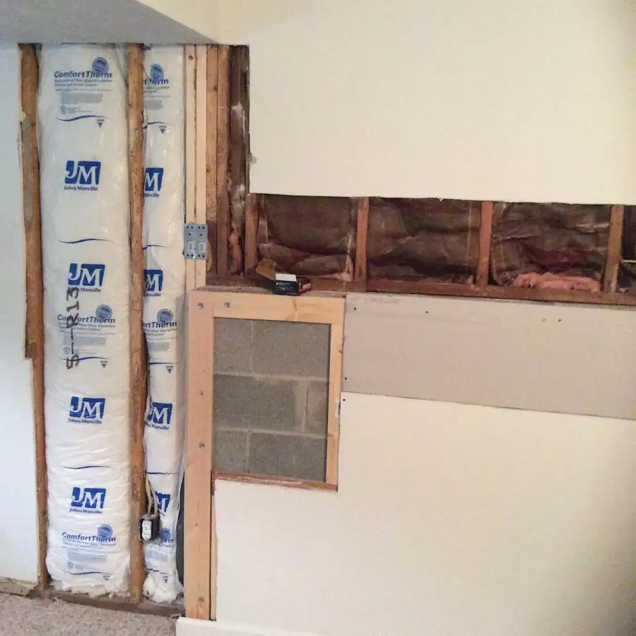 Wall insulation replacement during Contents Cleaning & Restoration in West Memphis